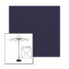 Picture of Captain Navy | 6.5' Wood Square Frame Market Umbrella Sunbrella® Awning Fabric