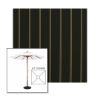 Picture of Cooper Black | 6.5' Wood Square Frame Market Umbrella Sunbrella® Awning Fabric