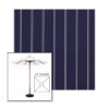 Picture of Cooper Navy | 6.5' Wood Square Frame Market Umbrella Sunbrella® Awning Fabric