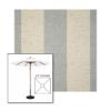 Picture of Era Ash | 6.5' Wood Square Frame Market Umbrella Sunbrella® Awning Fabric