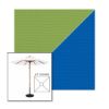 Picture of Ginkgo Pacific Blue | 6.5' Wood Square Frame Market Umbrella Sunbrella® Awning Fabric