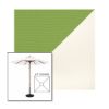 Picture of Ginkgo White | 6.5' Wood Square Frame Market Umbrella Sunbrella® Awning Fabric