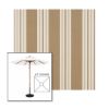 Picture of Heather Beige Classic | 6.5' Wood Square Frame Market Umbrella Sunbrella® Awning Fabric