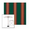 Picture of Hemlock Tweed Fancy | 6.5' Wood Square Frame Market Umbrella Sunbrella® Awning Fabric