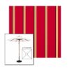 Picture of Manteo Cardinal | 6.5' Wood Square Frame Market Umbrella Sunbrella® Awning Fabric