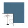 Picture of Sapphire Blue | 6.5' Wood Square Frame Market Umbrella Sunbrella® Awning Fabric