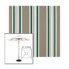 Picture of Taupe 2 | 6.5' Wood Square Frame Market Umbrella Sunbrella® Awning Fabric