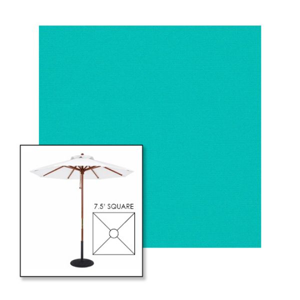Picture of Aruba | 7.5' Wood Square Frame Market Umbrella Sunbrella® Awning Fabric