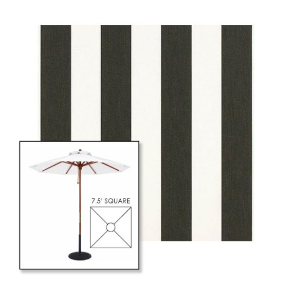 Picture of Beaufort Classic | 7.5' Wood Square Frame Market Umbrella Sunbrella® Awning Fabric
