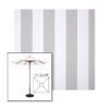 Picture of Beaufort Cloud | 7.5' Wood Square Frame Market Umbrella Sunbrella® Awning Fabric