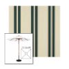 Picture of Black Forest Fancy | 7.5' Wood Square Frame Market Umbrella Sunbrella® Awning Fabric