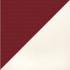 Picture of Burgundy White | 7.5' Wood Square Frame Market Umbrella Sunbrella® Awning Fabric