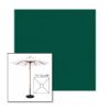 Picture of Forest Green | 7.5' Wood Square Frame Market Umbrella Sunbrella® Awning Fabric