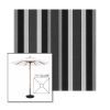 Picture of Marco Black | 7.5' Wood Square Frame Market Umbrella Sunbrella® Awning Fabric
