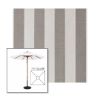 Picture of Paxton Stone | 7.5' Wood Square Frame Market Umbrella Sunbrella® Awning Fabric