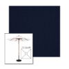 Picture of Royal Navy | 7.5' Wood Square Frame Market Umbrella Sunbrella® Awning Fabric