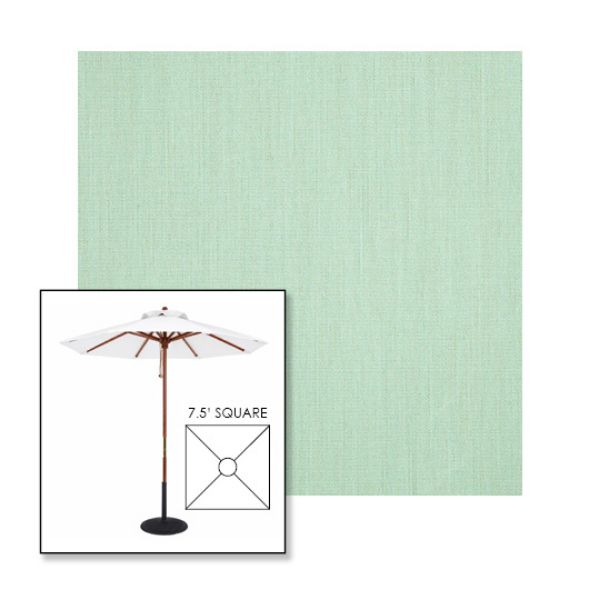 Picture of Sea | 7.5' Wood Square Frame Market Umbrella Sunbrella® Awning Fabric