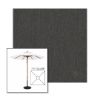 Picture of Slate | 7.5' Wood Square Frame Market Umbrella Sunbrella® Awning Fabric
