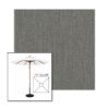 Picture of Smoke | 7.5' Wood Square Frame Market Umbrella Sunbrella® Awning Fabric