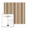 Picture of Westfield Mushroom | 7.5' Wood Square Frame Market Umbrella Sunbrella® Awning Fabric