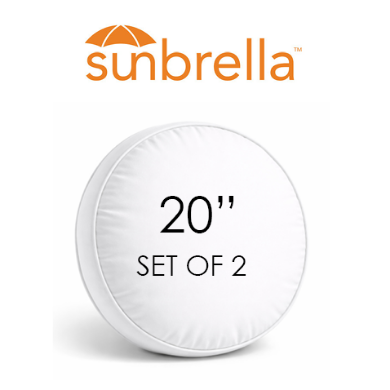 Picture for category 20" Boxed Round Pillow Sunbrella® Fabrics