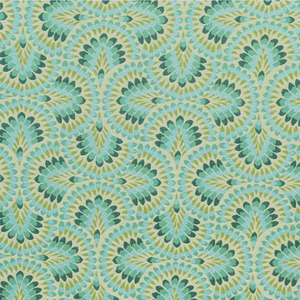 Picture of Plume Peacock | Fabric Sample - Sunbrella©
