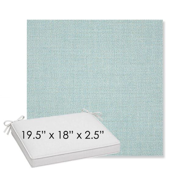Picture of Bliss Dew | Sunbrella® 19.5" x 18" Outdoor Dining Cushion