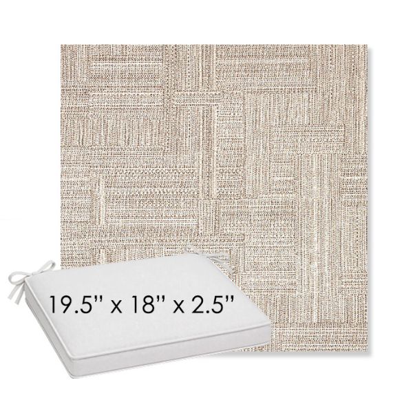 Picture of Boro Walnut | Sunbrella® 19.5" x 18" Outdoor Dining Cushion