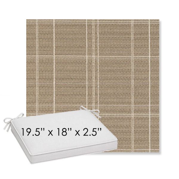 Picture of Camper Meadow | Sunbrella® 19.5" x 18" Outdoor Dining Cushion