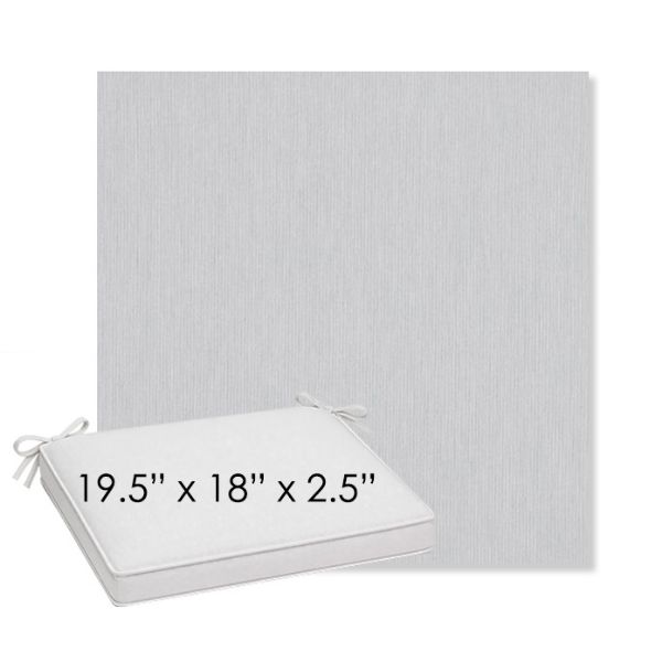 Picture of Canvas Marble | Sunbrella® 19.5" x 18" Outdoor Dining Cushion