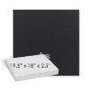 Picture of Canvas Raven Black | Sunbrella® 19.5" x 18" Outdoor Dining Cushion