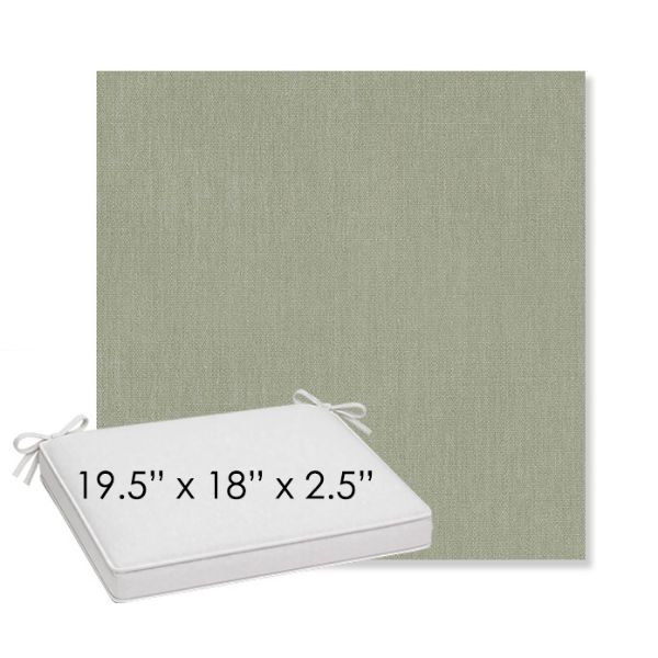 Picture of Canvas Seasalt | Sunbrella® 19.5" x 18" Outdoor Dining Cushion