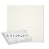 Picture of Canvas White | Sunbrella® 19.5" x 18" Outdoor Dining Cushion