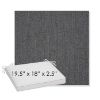 Picture of Cast Charcoal | Sunbrella® 19.5" x 18" Outdoor Dining Cushion