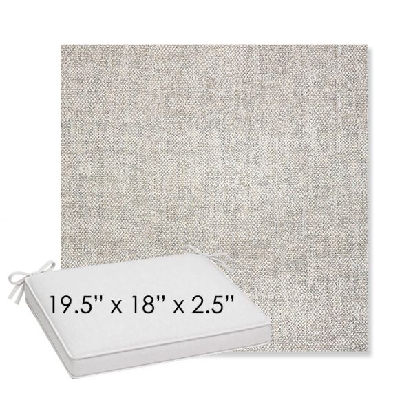 Picture of Chartres Silk | Sunbrella® 19.5" x 18" Outdoor Dining Cushion