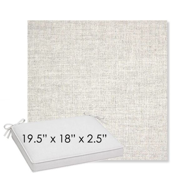 Picture of Crush Cloud | Sunbrella® 19.5" x 18" Outdoor Dining Cushion