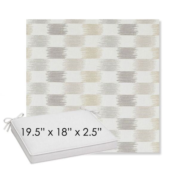 Picture of Dream Dune | Sunbrella® 19.5" x 18" Outdoor Dining Cushion