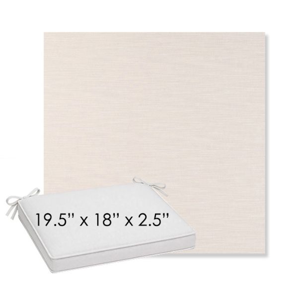 Picture of Exhale Cloud | Sunbrella® 19.5" x 18" Outdoor Dining Cushion