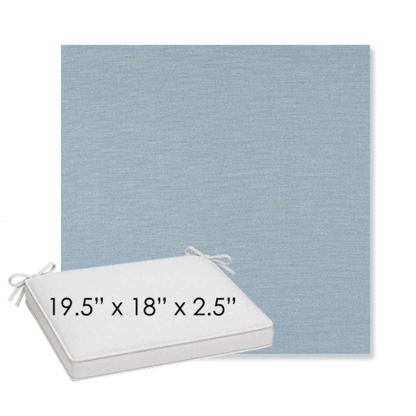Picture of Exhale Dewdrop | Sunbrella® 19.5" x 18" Outdoor Dining Cushion