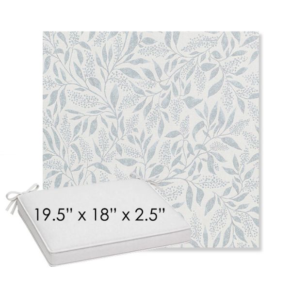 Picture of Exquisite Mist | Sunbrella® 19.5" x 18" Outdoor Dining Cushion