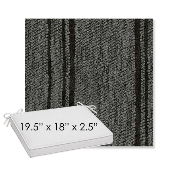 Picture of Harvest Basalt | Sunbrella® 19.5" x 18" Outdoor Dining Cushion
