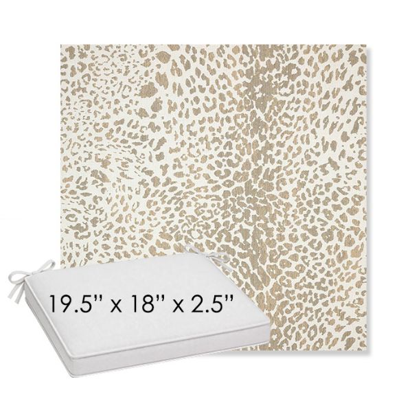 Picture of Instinct Dune | Sunbrella® 19.5" x 18" Outdoor Dining Cushion