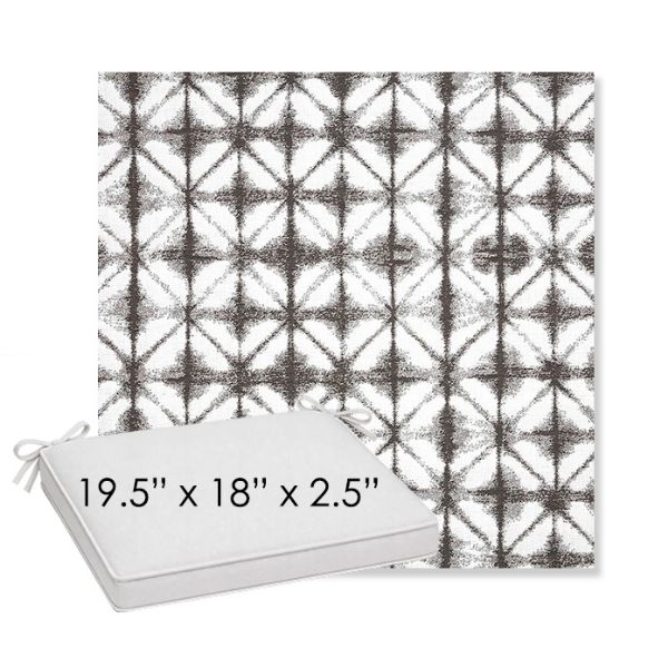Picture of Midori Stone | Sunbrella® 19.5" x 18" Outdoor Dining Cushion