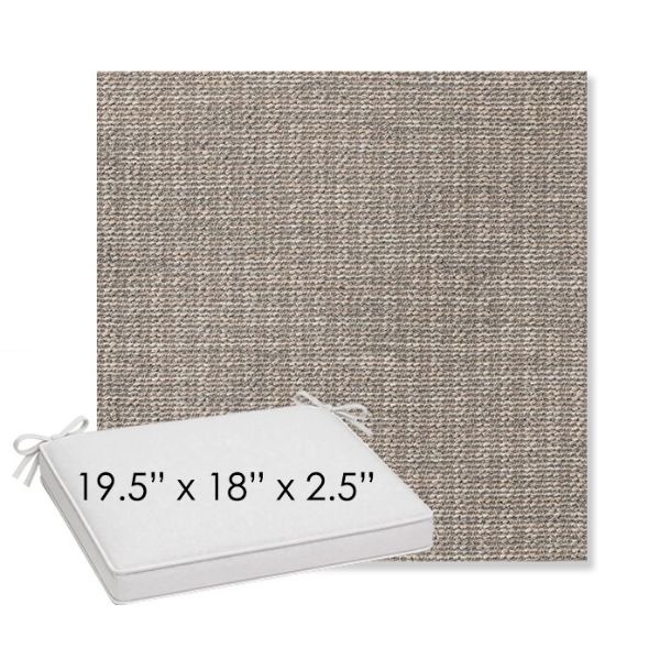 Picture of Momento Dove | Sunbrella® 19.5" x 18" Outdoor Dining Cushion