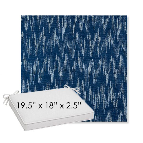 Picture of Mountains Lagoon | Sunbrella® 19.5" x 18" Outdoor Dining Cushion