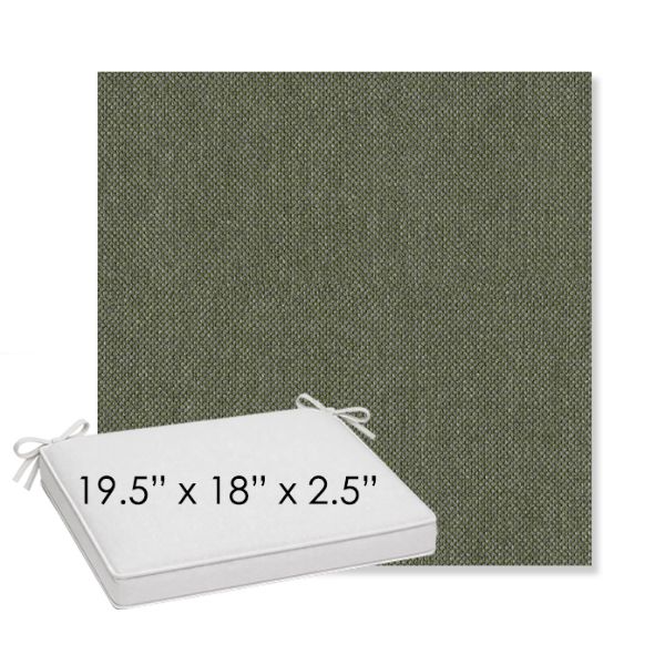 Picture of Natte Bamboo | Sunbrella® 19.5" x 18" Outdoor Dining Cushion