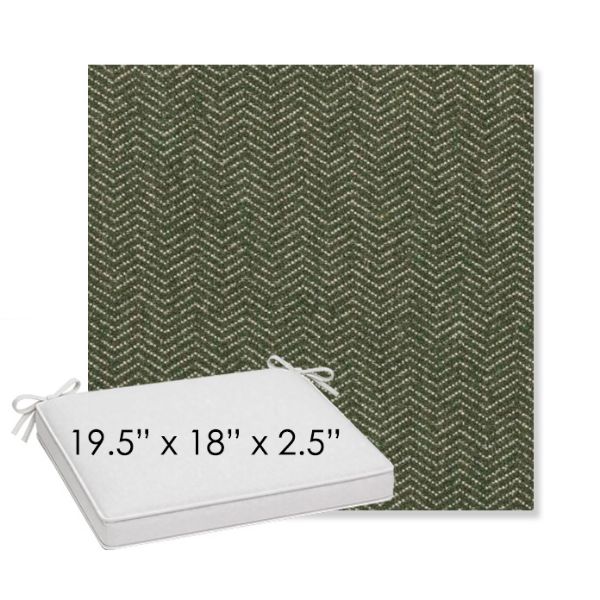 Picture of Odette Fern | Sunbrella® 19.5" x 18" Outdoor Dining Cushion
