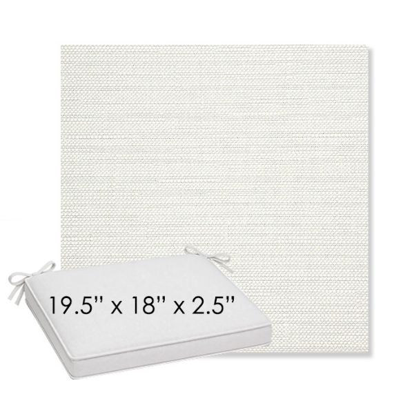 Picture of Piazza Cloud | Sunbrella® 19.5" x 18" Outdoor Dining Cushion
