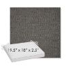 Picture of Piazza Graphite | Sunbrella® 19.5" x 18" Outdoor Dining Cushion