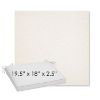 Picture of Posh Snow | Sunbrella® 19.5" x 18" Outdoor Dining Cushion